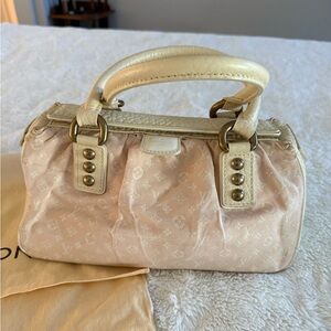 Louis Vuitton Pink and Cream Monogram Mini Trapeze PM Bag